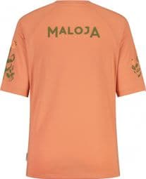 Maloja HolunderM. Rosewood Orange Women's Short Sleeve Jersey