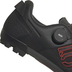 Chaussures VTT Adidas Five Ten Kestrel Boa Noir Rouge — vue 6
