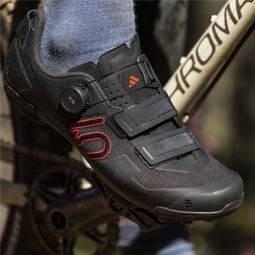 Chaussures VTT Adidas Five Ten Kestrel Boa Noir Rouge — vue 8