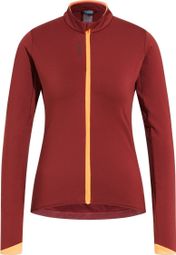 Damen-Radjacke Odlo Full Zip Zeroweight Ceramiwarm Rot