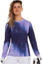 Maillot Manches Longues Femme Dharco Gravity Blanc/Bleu