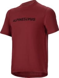 Alpinestars A-Dura Switch Junior Jersey met korte mouwen Bordeaux