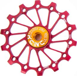 Jockey Wheel KCNC Narrow/Wide Long teeth Roulement Céramique Rouge 14 Dents