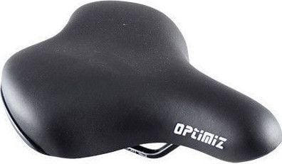 selle loisir optimiz confort mixte noir rail acier (238 x 146mm)