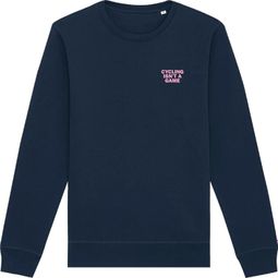 Çois Unisex 'Cycling Isn't a Game' Sweatshirt Blauw