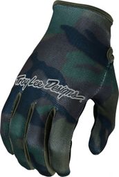 Gants Troy Lee Designs Flowline Brushed Camo Army Vert 