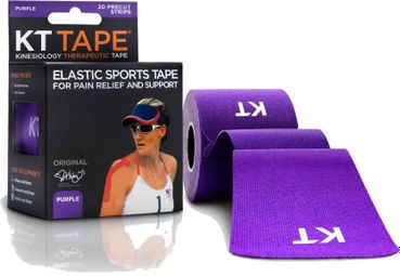 KT TAPE Roll vorgeschnittenes Band COTON ORIGINAL Violett 20 Bänder