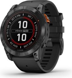 Montre de Sport Garmin fēnix 7X Pro Solar Edition Gris Slate Noir