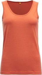 Women's Devold Eika Merino Orange T-Shirt