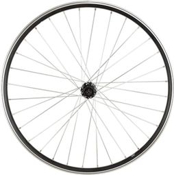 ROUE 275  VTT ARRIERE JANTE ALU DOUBLE PAROI MACH1 ER10 NOIRE FREIN PATIN MOYEU SHIMANO TX500 32T BLOCAGE RAPIDE CASSETTE 8/9/10V.