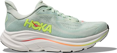 Hoka Clifton 10 Green/Yellow Women's Running Shoes