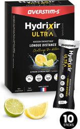 Overstims Hydrixir Ultra Lemon/Lime Energy Drink - 10 sticks of 40g