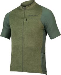 Maillot Manches Courtes Endura GV500 Reiver Vert Olive