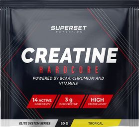 échantillon Créatine Hardcore (50g) - Superset Nutrition - Tropical -  Créatines