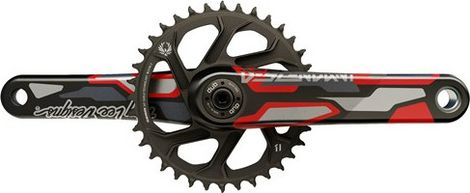 Truvativ Descendant TLD Colab Troy Lee Designs Eagle DH DUB83 12S Direct Mount 36T Crankset (Zonder Case) Red