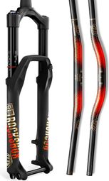 Decalcomanie RockShox Troy Lee Design 35mm oro / arancio