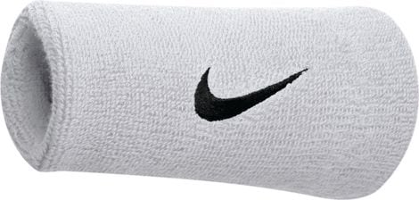 Nike Swoosh Polsband Wit (Paar)