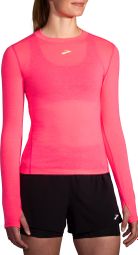 Maillot manches longues Brooks High Point Rose Femme