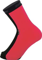 Santini Shoe Covers Waterproof Vega Orange Granatina