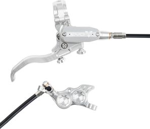 Hope Tech4 TR4 zilver achterrem / zilver standaard slang