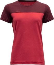 Damen T-Shirt Devold Norang Merino Rot