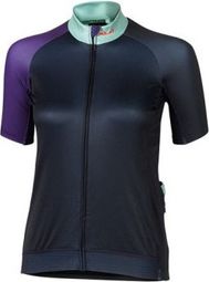 Maglia manica corta XLC JE-S18 blu scuro verde lilla chiaro