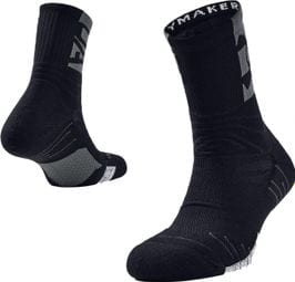 Calcetines Under Armour Playmaker Mid Negro Unisex 42.5-47