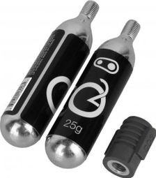 Crankbrothers Co2 Inflator mit 2 Patronen 25gr