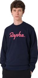 Sweatshirt Rapha Cotton Large Logo Blau/Pink