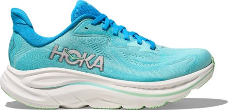 Chaussures Running Hoka Clifton 10 Large Bleu Femme