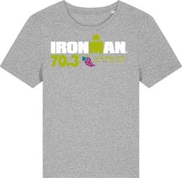 Camiseta de manga corta para mujer Ironman 70.3 Luxemburgo gris