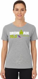 Ironman 70.3 Luxembourg Grijs Vrouwen T-shirt met Korte Mouw