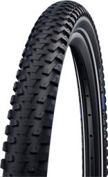 Pneu VTT Schwalbe Marathon Plus MTB 29'' Tubetype Rigide Smart DualGuard Addix E-Bike E50 Black Noir Réfléchissant