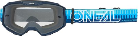 O'Neal B-10 Striped MTB Mask Blue/Clear