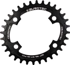 Burgtec Chainring Oval Thick Thin PCD 96/64 Black 