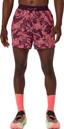 Asics Fujitrail All Over Print 5-inch Red Men's Shorts