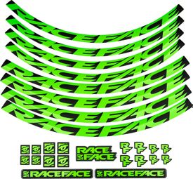 Race Face Wielen Kit Stickers Neon Groen