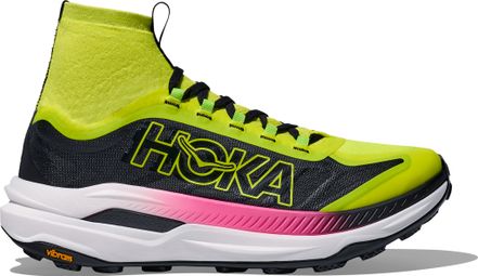 Chaussures Trail Hoka Tecton X 3 Jaune/Noir/Rose Homme