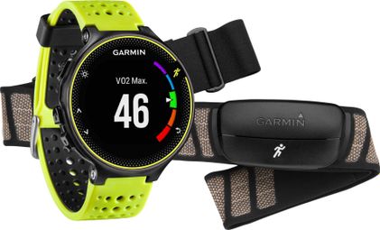 GARMIN Montre GPS Forerunner 230 Pack HRM Noir/Jaune