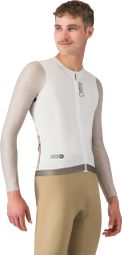 Castelli Corretto herenfietsshirt met lange mouwen, wit/grijs