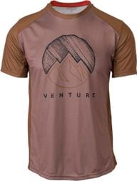 T Shirt Manches Courtes Agu Venture Rouge / Marron