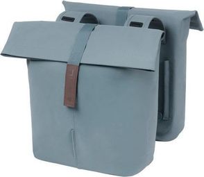 Basil Tas City Dubbel - Cuir de vegan - Bleu graphite