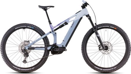 Cube Stereo Hybrid One44 HPC Race 800 Electric Full Suspension MTB Shimano Deore XT 12S 800 Wh 29'' Pigeon Blue Art 2025