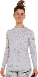 Maglia a manica lunga Race Donna Grigio/Verde