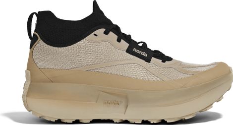 Zapatillas de trail Norda 055 Strato, color beige/negro, para hombre