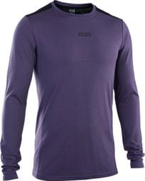 Maillot MTB de manga larga <strong>Merino </strong> Morado para hombre ION