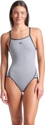 Women's Arena Icons Super Fly Seam Foam/Asphalt swimsuit