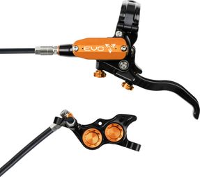Hope Tech4 EVO TR4 voorrem Zwart / Oranje Standaard slang