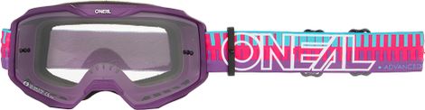 O'Neal B-10 Striped MTB Mask Pink/Clear