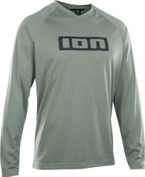 Maglia a manica lunga MTB ION Logo Verde chiaro